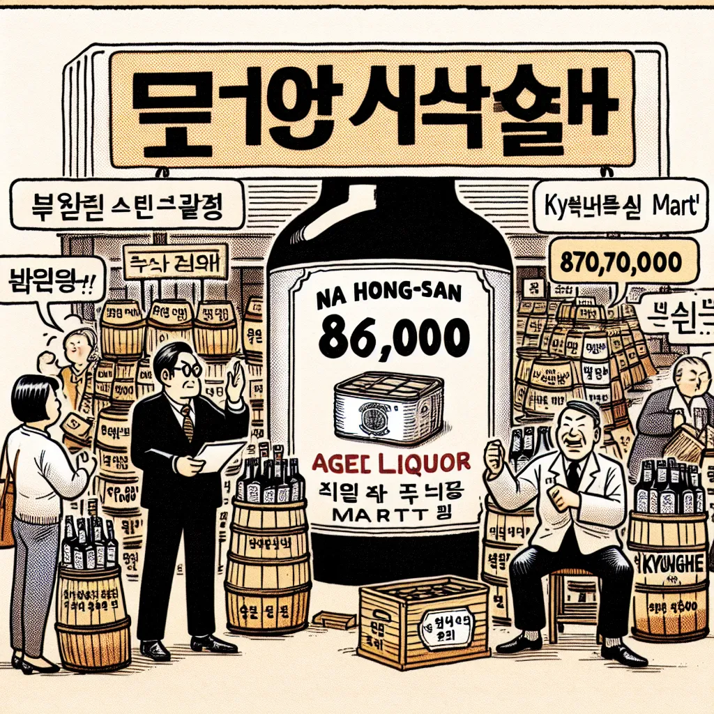 경희마트, 17년 숙성 나홍산 주류 가격 87만 원에 판매 화제