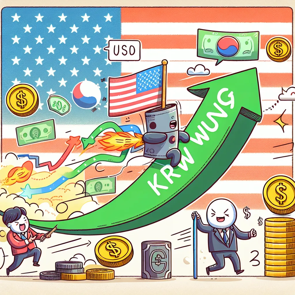 미국 달러 대비 한국 원화 환율 전망