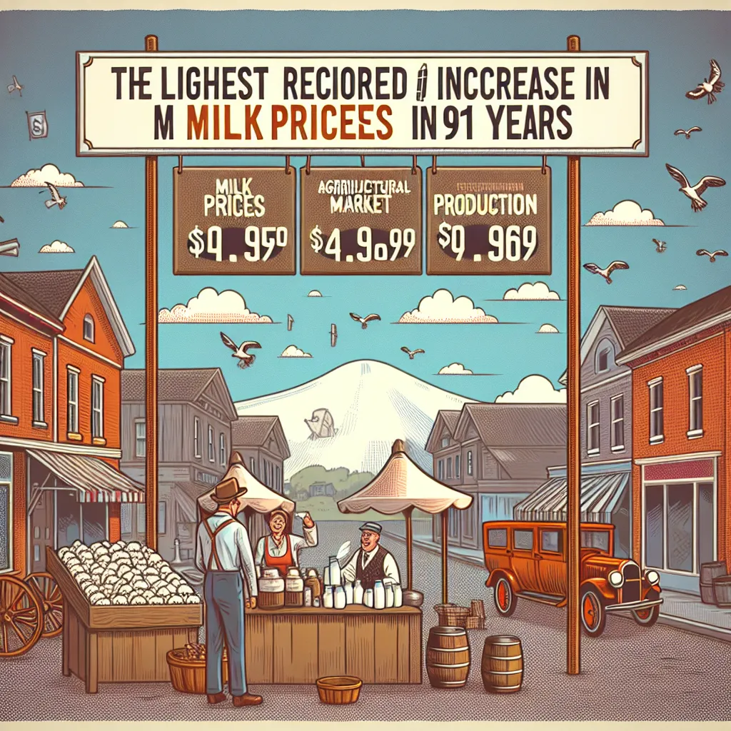 지난해 우유 가격 상승률, 914년 만에 최고치 기록