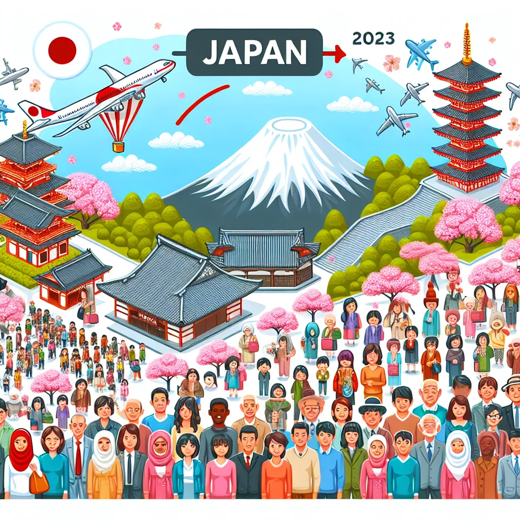 2023년 일본 여행객 증가세 뚜렷