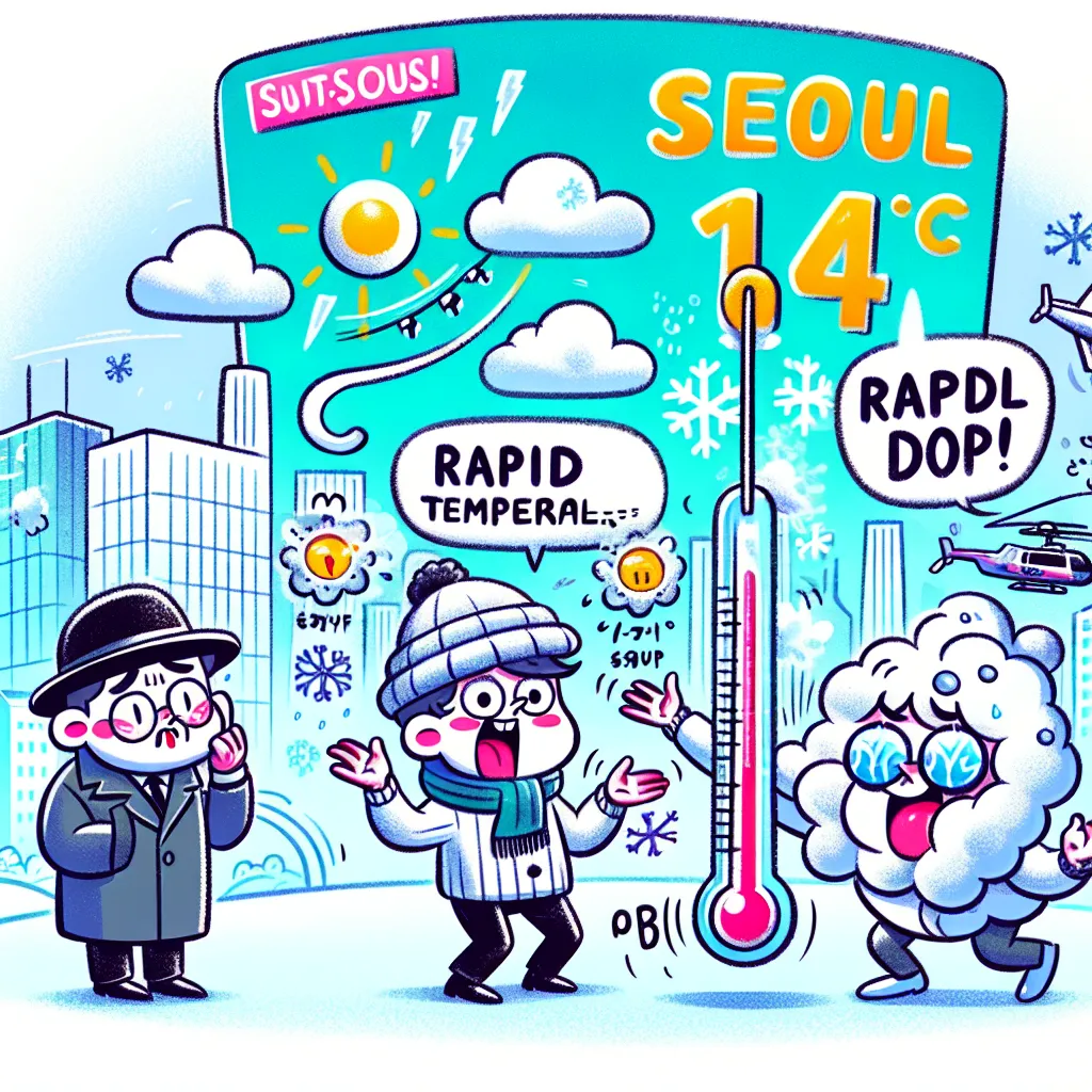 서울, 4월 15일 기온 급강하 예보…영하 7도까지 떨어질 듯