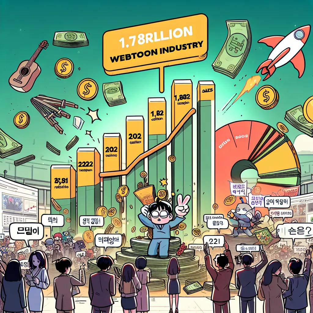 2022년 웹툰 산업, 사상 최대 매출 1조 8200억 원 기록