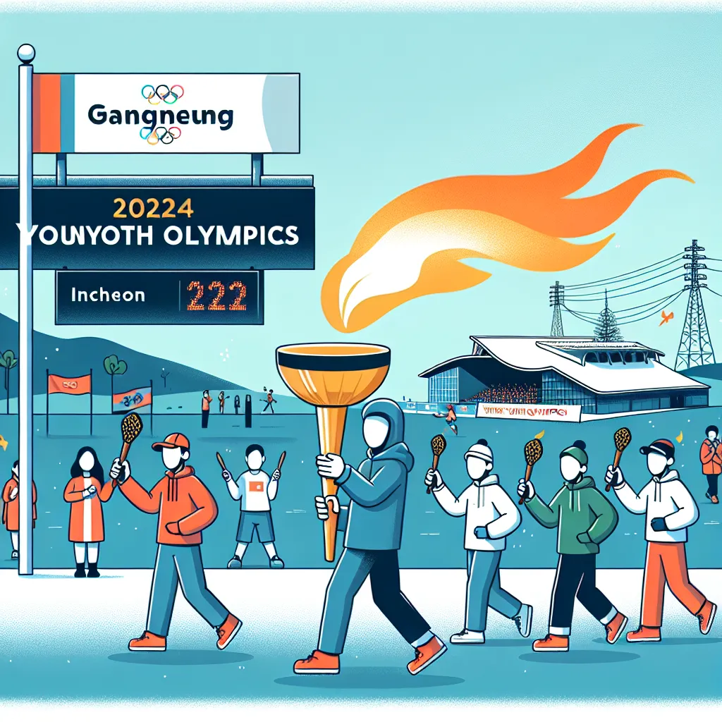 강원 2024 동계 청소년 올림픽, 유인천에서 성화 봉송 시작