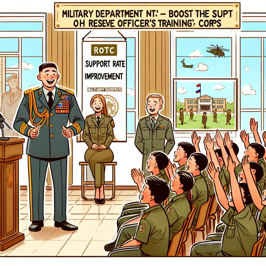 국방부 차관, ROTC 지원율 향상 위해 군사학교 방문