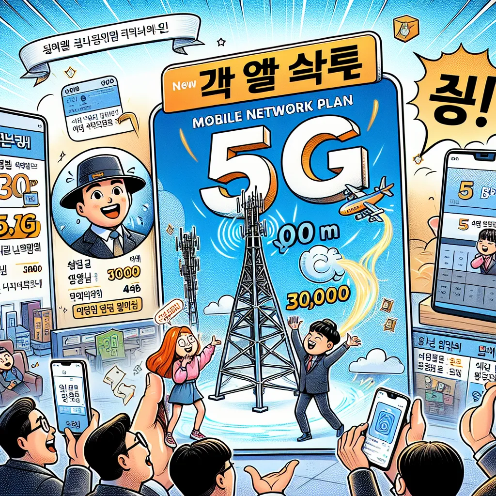 KT, 새로운 5G 요금제 출시 - 월 3만 원에 4GB 제공