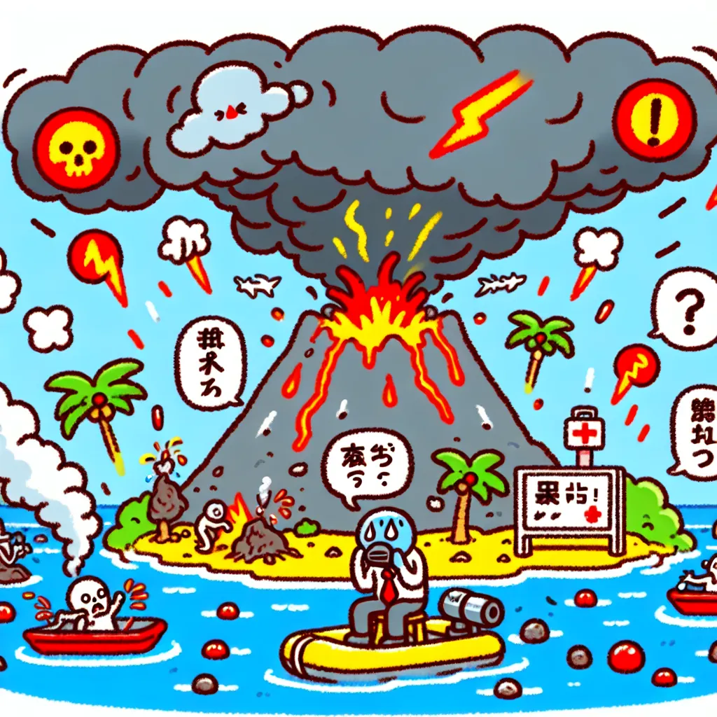 가고시마현 수와노세섬 화산 폭발, 인명피해 없어